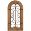 Brown Rustic Metal & Wood Arched Gate Wall Décor -Michaels Decor Sale D365315S 1