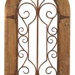 Brown Rustic Metal & Wood Arched Gate Wall Décor -Michaels Decor Sale D365315S 3