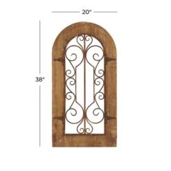 Brown Rustic Metal & Wood Arched Gate Wall Décor -Michaels Decor Sale D365315S 6