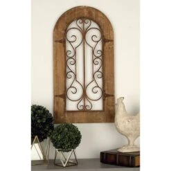 Brown Rustic Metal & Wood Arched Gate Wall Décor -Michaels Decor Sale D365315S 7