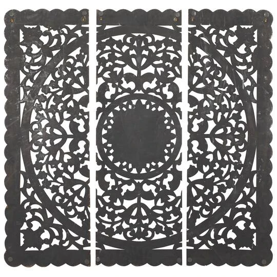 Brown Wood Traditional Wall Décor Set 8 Brown Wood Traditional Wall Décor Set - Image 6