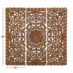 Brown Wood Traditional Wall Décor Set 16 Brown Wood Traditional Wall Décor Set -Michaels Decor Sale D365332S 6