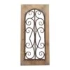 23" Brown Rustic Metal & Wood Arched Gate Wall Décor -Michaels Decor Sale D365345S 1