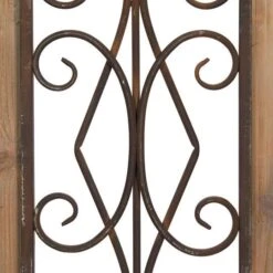23" Brown Rustic Metal & Wood Arched Gate Wall Décor -Michaels Decor Sale D365345S 4