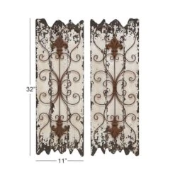 32" White Rustic Wood Wall Decor, 2ct. -Michaels Decor Sale D365362S 11