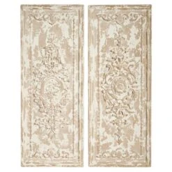 41" Beige Vintage Wall Decor Set