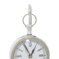 11" Silver Aluminum Coastal Clock -Michaels Decor Sale D365417S 5