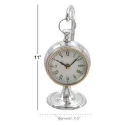 11" Silver Aluminum Coastal Clock -Michaels Decor Sale D365417S 7