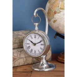 11" Silver Aluminum Coastal Clock -Michaels Decor Sale D365417S 8
