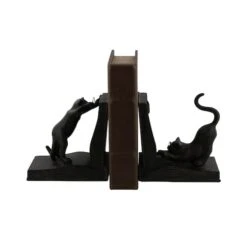 Black Polystone Eclectic Cat Bookends Set -Michaels Decor Sale D365420S 6