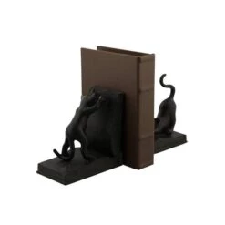 Black Polystone Eclectic Cat Bookends Set -Michaels Decor Sale D365420S 7