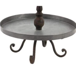 28" Silver Iron Farmhouse 3-Tier Tray Stand 11 28" Silver Iron Farmhouse 3-Tier Tray Stand -Michaels Decor Sale D365430S 3