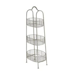 White Iron Farmhouse 3 Tier Tray Stand -Michaels Decor Sale D365436S 4