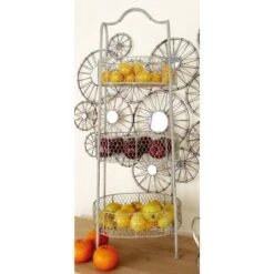 White Iron Farmhouse 3 Tier Tray Stand -Michaels Decor Sale D365436S 7