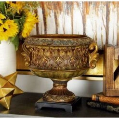 15" Gold Traditional Decorative Bowl -Michaels Decor Sale D365444S 7