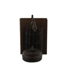 Black Metal Farmhouse Birdcage Bookends Set -Michaels Decor Sale D365473S 2