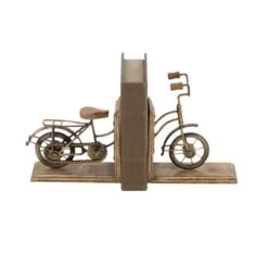 9" Brass & Wood Vintage Bicycle Bookends -Michaels Decor Sale D365481S 2