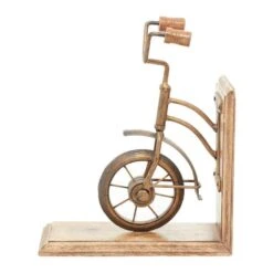 9" Brass & Wood Vintage Bicycle Bookends -Michaels Decor Sale D365481S 6