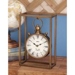 13" Bronze Metal Vintage Clock 19 13" Bronze Metal Vintage Clock -Michaels Decor Sale D365490S 8