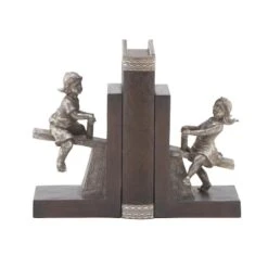8" Brown Eclectic Children Bookends, 2ct. -Michaels Decor Sale D365506S 1 1