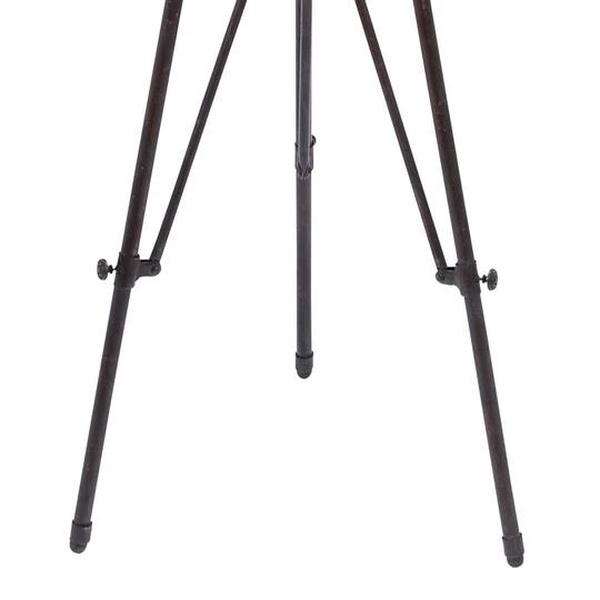 57" Black Metal Standing Industrial Clock 7 57" Black Metal Standing Industrial Clock - Image 5