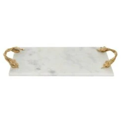 21" White Marble Natural Serving Tray -Michaels Decor Sale D365528S 2