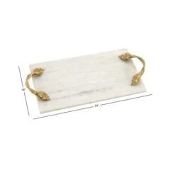 21" White Marble Natural Serving Tray -Michaels Decor Sale D365528S 4