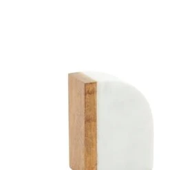 5" White Marble Modern Bookends, 2ct. -Michaels Decor Sale D365531S 4