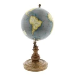 10" Brown Marble And Metal Traditional Globe -Michaels Decor Sale D365533S 2