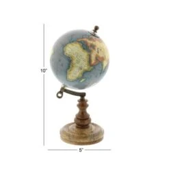 10" Brown Marble And Metal Traditional Globe -Michaels Decor Sale D365533S 7