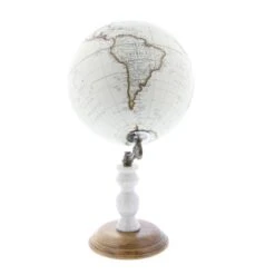14" White Marble & Metal Modern Globe -Michaels Decor Sale D365547S 2