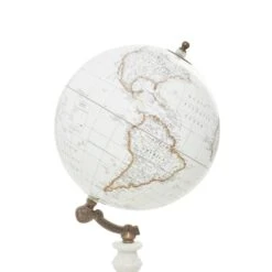 14" White Marble & Metal Modern Globe -Michaels Decor Sale D365547S 6