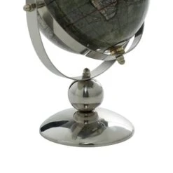 10" Silver Stainless Steel Traditional Globe 13 10" Silver Stainless Steel Traditional Globe -Michaels Decor Sale D365550S 4
