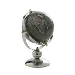 10" Silver Stainless Steel Traditional Globe 14 10" Silver Stainless Steel Traditional Globe -Michaels Decor Sale D365550S 5