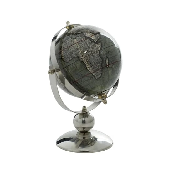 10" Silver Stainless Steel Traditional Globe 7 10" Silver Stainless Steel Traditional Globe - Image 5