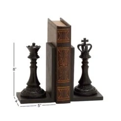 8" Black Chess Bookends, 2ct. -Michaels Decor Sale D365574S 7