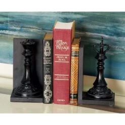 8" Black Chess Bookends, 2ct. -Michaels Decor Sale D365574S 8