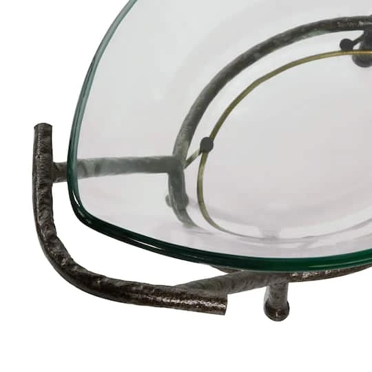 Copper Glass & Metal Modern Serving Bowl 7 Copper Glass & Metal Modern Serving Bowl - Image 6