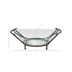 Copper Glass & Metal Modern Serving Bowl 15 Copper Glass & Metal Modern Serving Bowl -Michaels Decor Sale D365587S 6