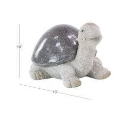 13" White Polystone Turtle Garden Sculpture -Michaels Decor Sale D365714S 7