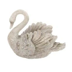 18" Gray Swan Polystone Garden Sculpture -Michaels Decor Sale D365736S 2