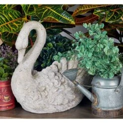 18" Gray Swan Polystone Garden Sculpture -Michaels Decor Sale D365736S 6