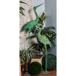 45" Green Metal Cranes Garden Sculpture Set -Michaels Decor Sale D365751S 9