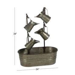 34" Gray Iron Farmhouse Fountain -Michaels Decor Sale D365755S 8
