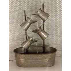 34" Gray Iron Farmhouse Fountain -Michaels Decor Sale D365755S 9