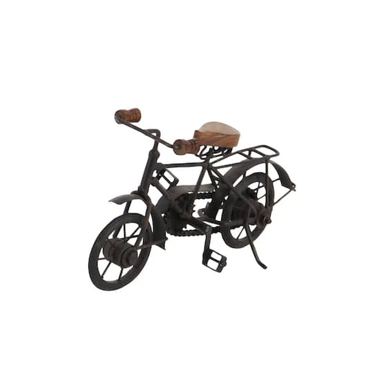 11" Black Metal Vintage Bicycle Sculpture, 2ct. 6 11" Black Metal Vintage Bicycle Sculpture, 2ct. - Image 4