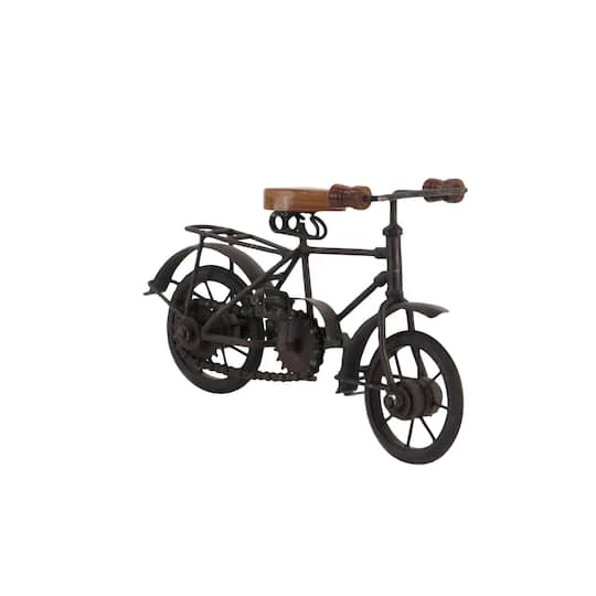11" Black Metal Vintage Bicycle Sculpture, 2ct. 8 11" Black Metal Vintage Bicycle Sculpture, 2ct. - Image 6