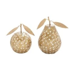 Gold Metal Glam Fruit Sculpture Set -Michaels Decor Sale D366569S 1 1