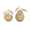 Gold Metal Glam Fruit Sculpture Set -Michaels Decor Sale D366569S 1