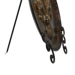 25" Traditional Decorative Iron Fleur De Lis Plate With Stand -Michaels Decor Sale D366614S 8